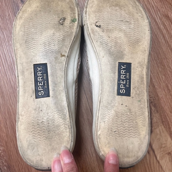 Sperry mesh leather upper slip on shoe, size 8 - Picture 3 of 5